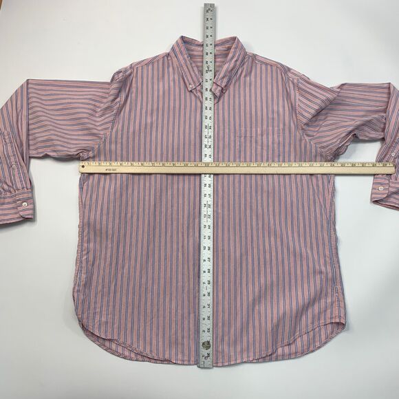 J Crew Shirt Mens XL Extra Large Bellini Pink Striped Classic Fit Button Down - Picture 4 of 8